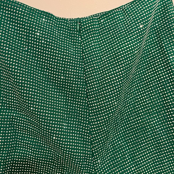 Green Rhinestone Shorts - Picture 3 of 4